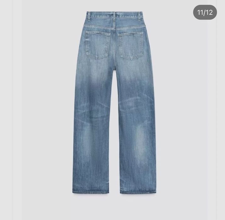 Джинси zara straight wide