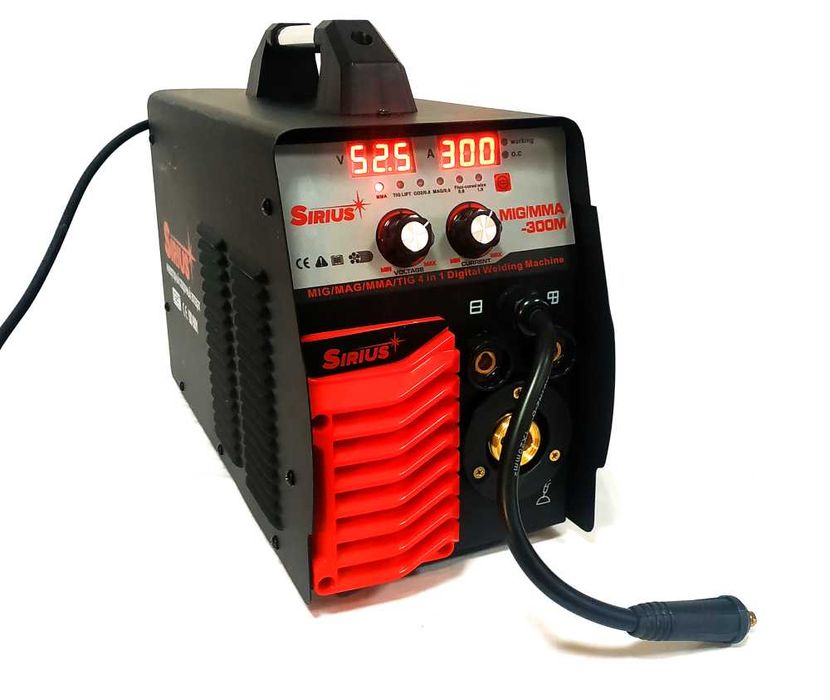 Зварювальний напівавтомат Sirius MIG/MAG/MMA/TIG-300М (4 до 1)