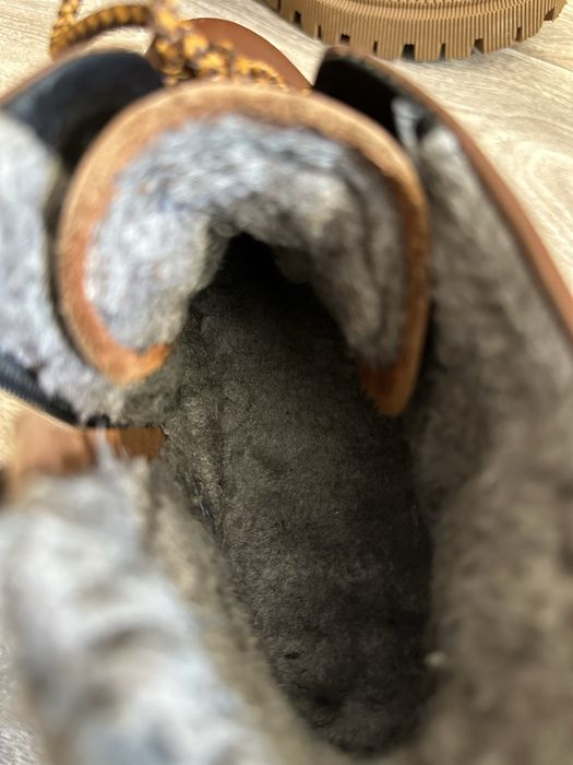 Чоботи, шкіра, ботинки з хутром , 40 розмір, 26 см довжина устілки