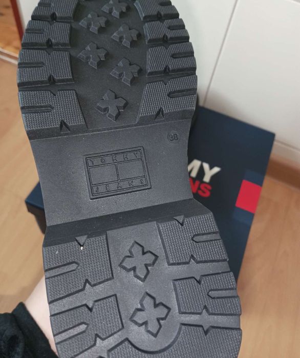 Tommy Jeans Botki sznurowane na platformie r. 38 – TJW Lace Up Boot