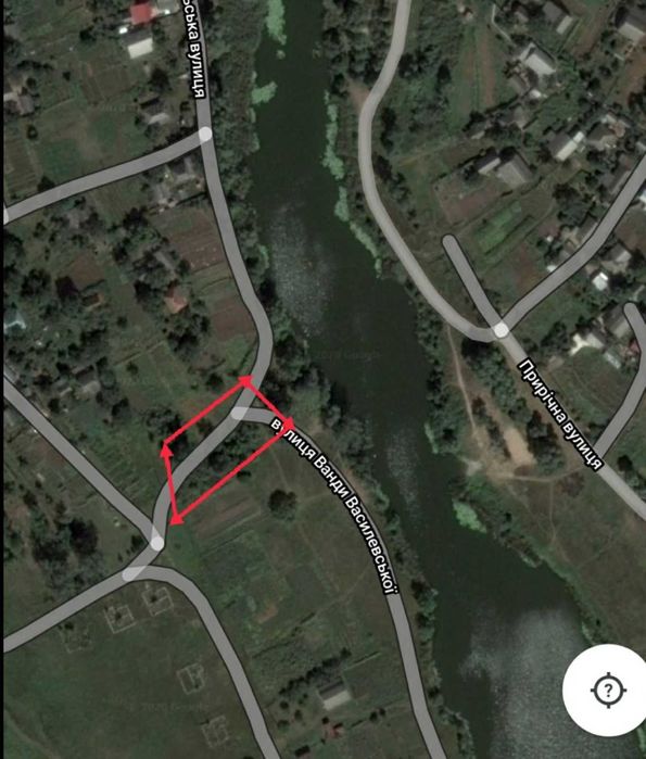 Ділянка під забудову 6 соток з виходом на берег річки