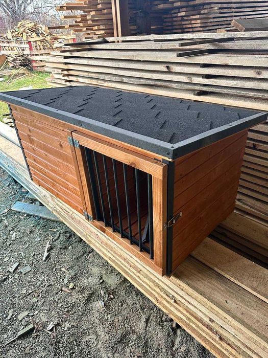 Утеплена буда для собаки з тамбуром та дверцятами!