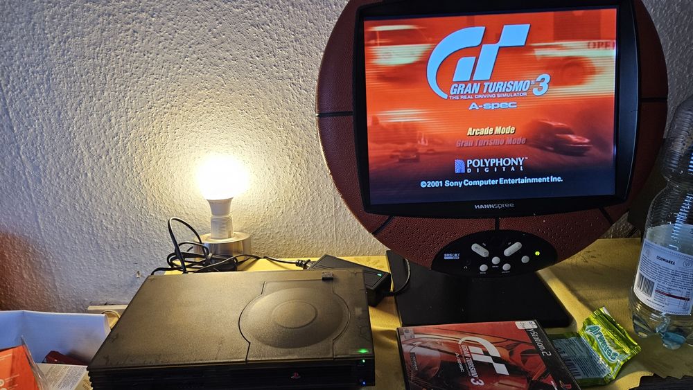 Zestaw Ps2 z przeźroczysta obudowa dla kolekcjonera