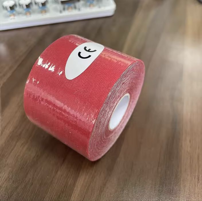 Кінезіо тейп 2 шт.(рожевий)для тіла,обличчя,фіксації сенсора глюкози