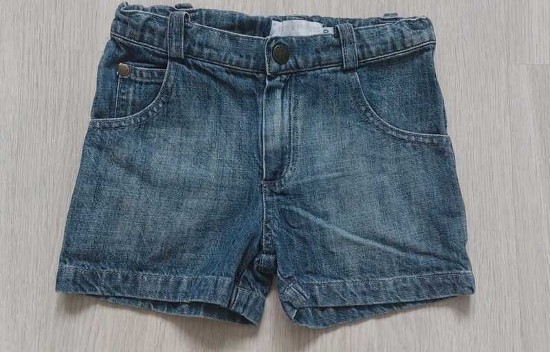 Śliczne krótkie spodenki jeans Filou&friends rozmiar 110
