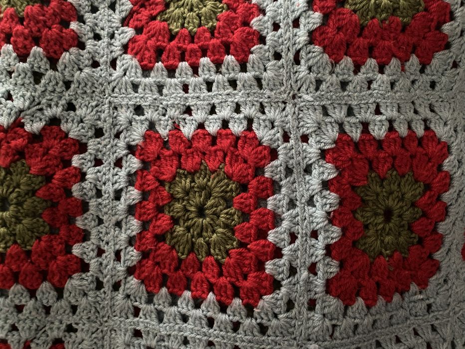 Colcha lã feita à mão cama casal