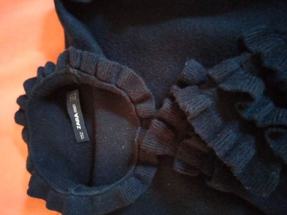 Vestido de Malha preto Zara Knit