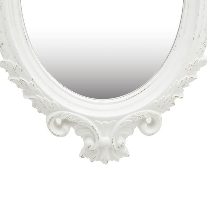 Vidaxl Lustro Ścienne W Ozdobnej Ramie, 56X76 Cm, Białe