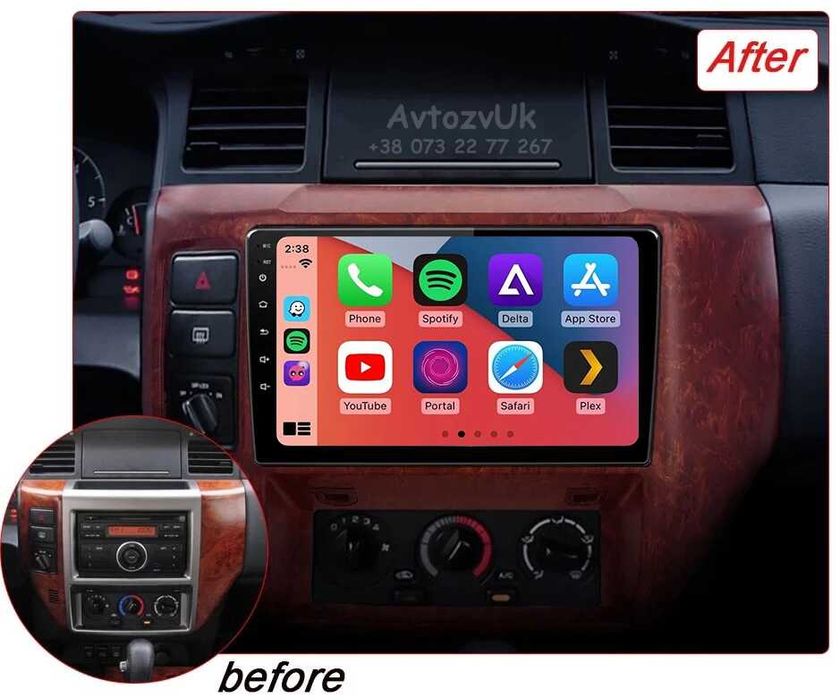 Магнитола PATROL Nissan FRONTIER NV200 NV300 NV400 НВ20 CarPlay Android