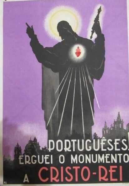 Cartaz antigo anos 50 cristo rei