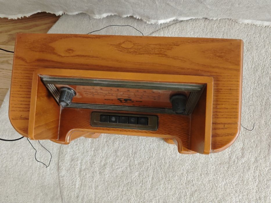 Stare radio retro sprawne plus odtwarzanie kaset