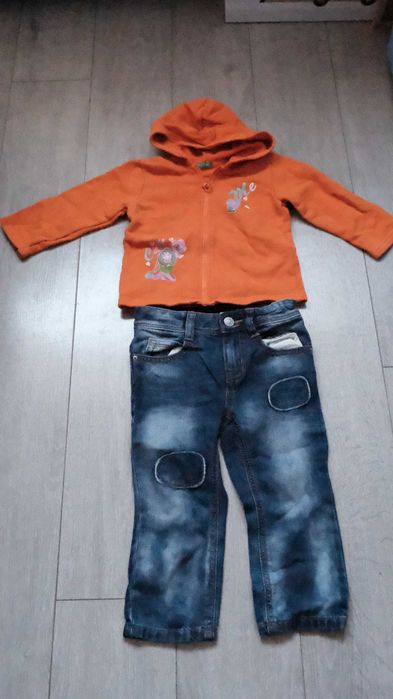 Zestaw Benetton: bluza i jeansy