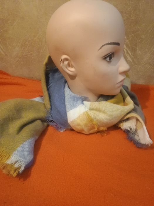 Chusta w kratkę kolorowa