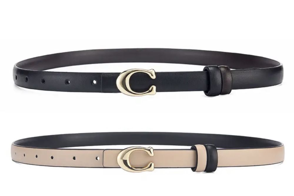 Cinto coach preto ou bege ou camel