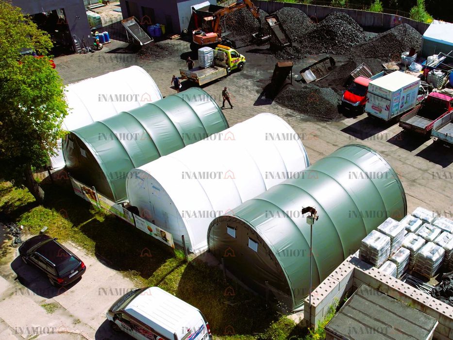 Hala namiotowa łukowa 6x6x3,6 m magazyn wiata konstrukcja ocynkowana