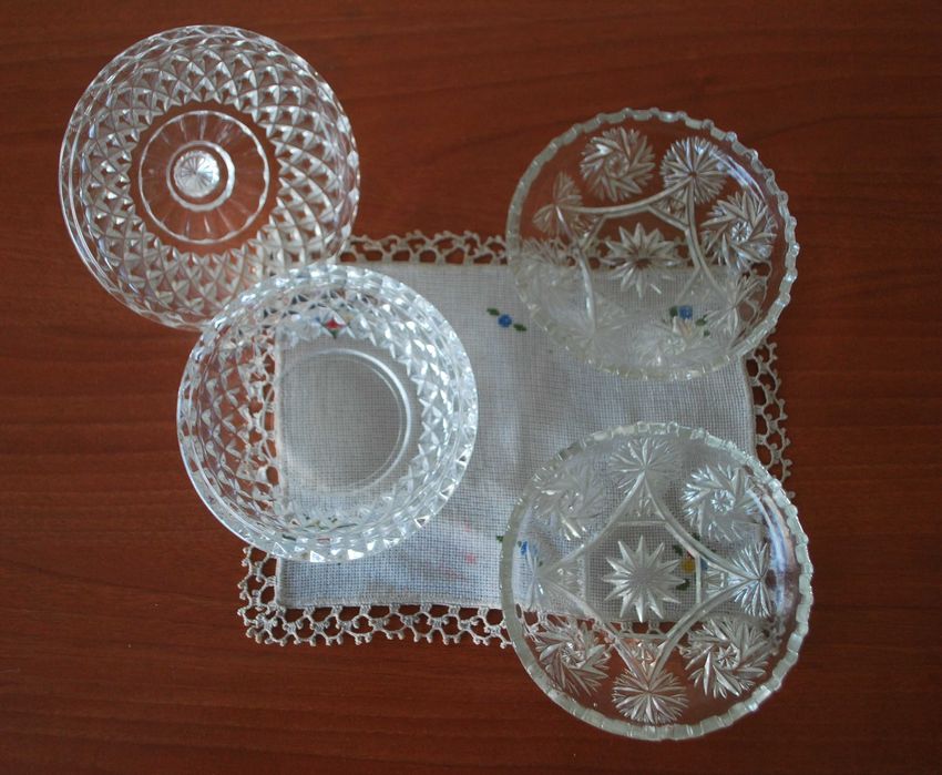 Taças Utilitárias e Decorativas Vidro Lapidado (Cristal D´Arques)