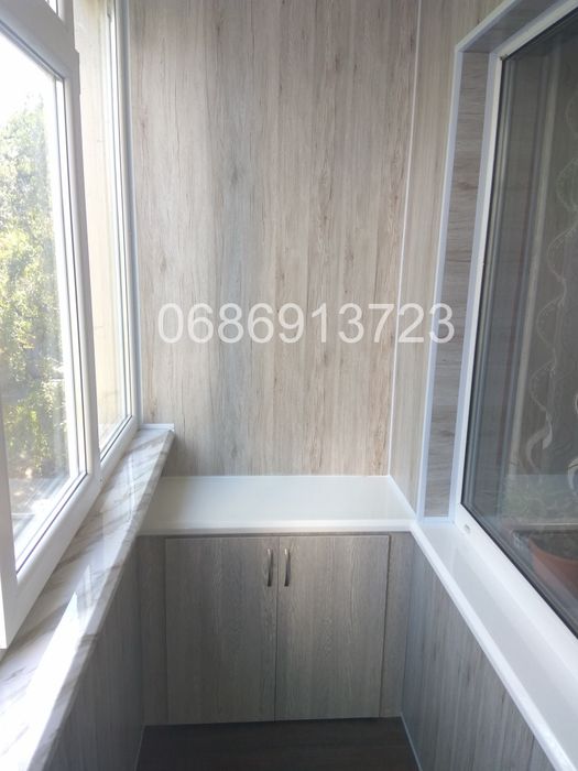 Балкон под ключ, ремонт балкона, Расширение, Внутренняя отделка! Скидк