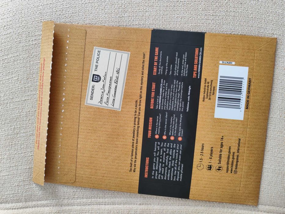 Hidden Games Crime Scene - "The Midnight Crown" (em Inglês)