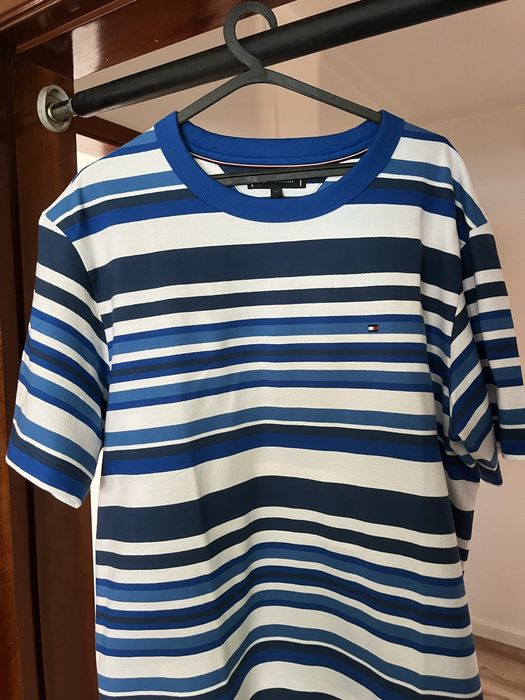 T-shirt às ricas Tommy Hilfiger azul
