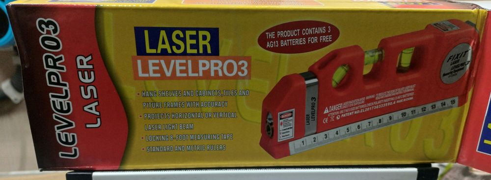 Лазерний рівень із вбудованою рулеткою Laser Level Pro 3