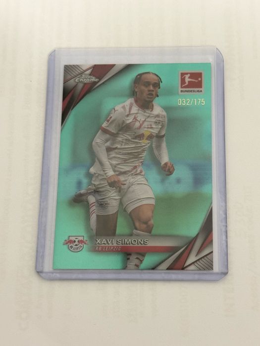 2024/2025 Topps Chrome Bundesliga Xavi Simons Green /175