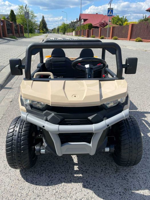 Auto na akumulator Ciężarówka Wywrotka 4×4 Miękkie koła Skóra USB