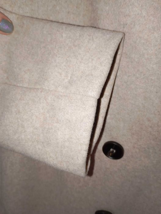 Мягкое двубортное пальто без подклада межсезон р 54   Reserved