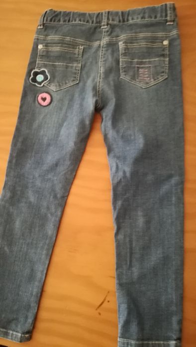 Calças ganga de menina 4 anos