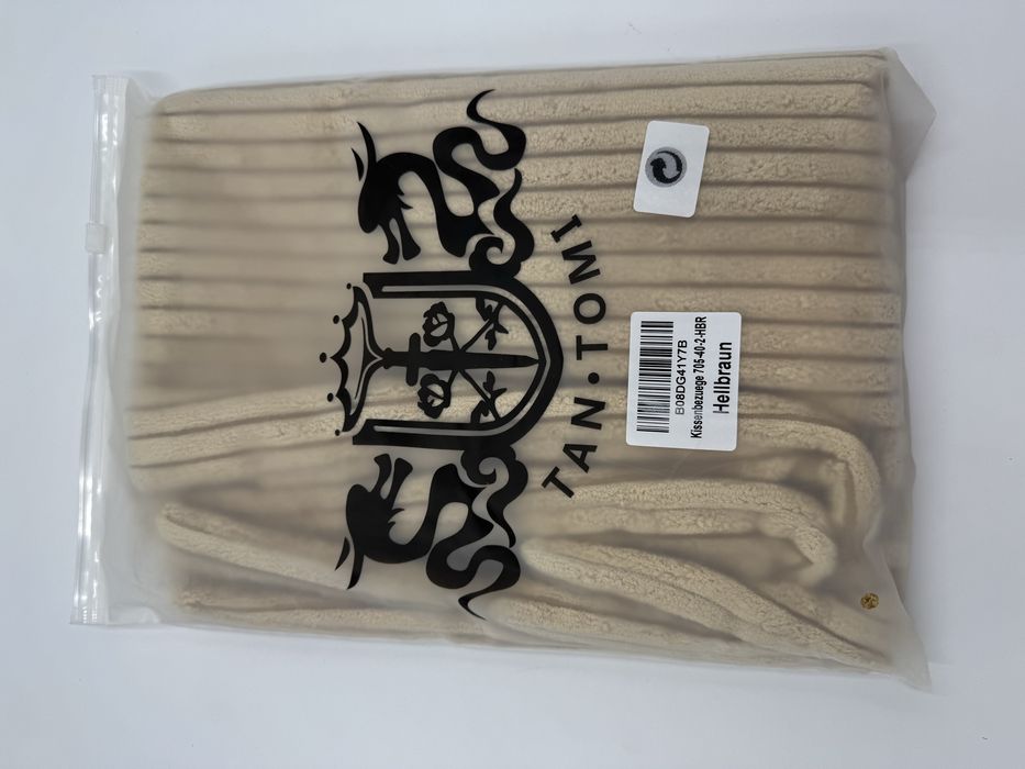 Zestaw 2 poszewek bezowych 50x50