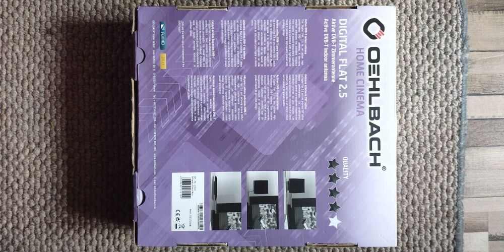 Oehlbach Digital Flat 2.5 – Aktywna antena wewnętrzna do DVB-T2
