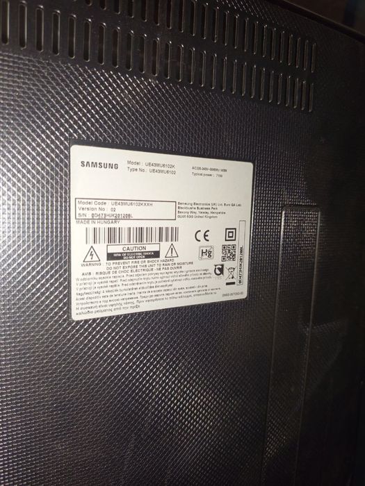 Продам смарт тв Samsung 43, розбита матриця