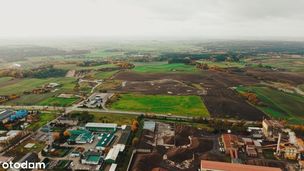 Teren inwestycyjny 5,13 ha bezpośrednio przy drodze DK91 – dawna A1