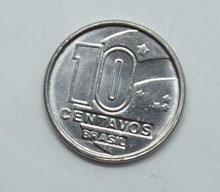 Moneta Brazylia 10 Centavos 1990 Stan I, C52