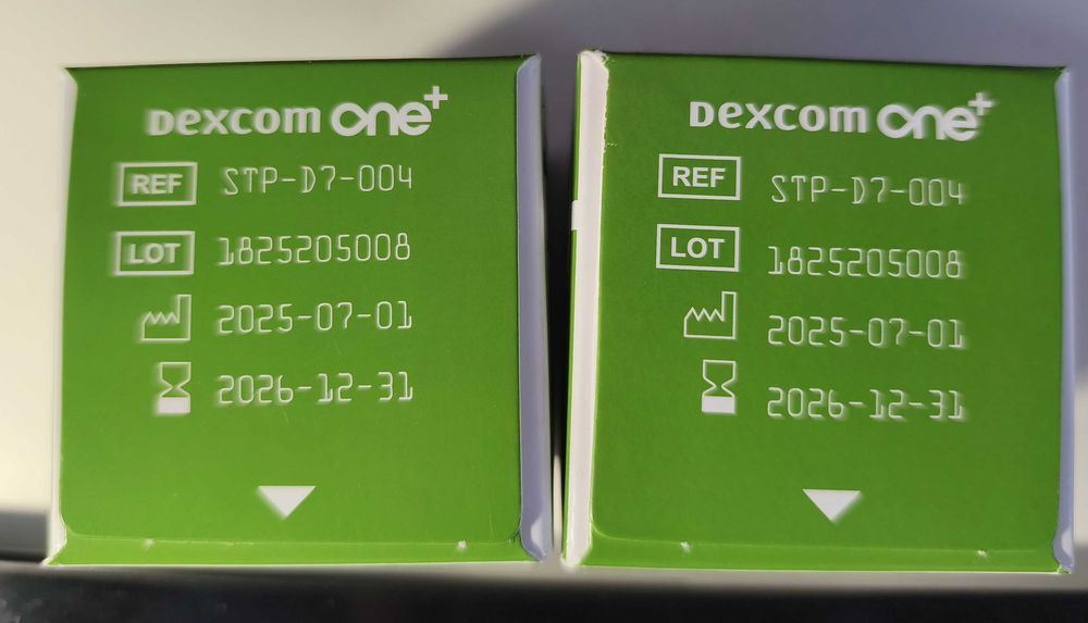 2 sensory Dexcom One Plus