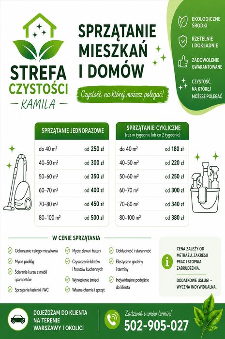 Sprzątanie mieszkań