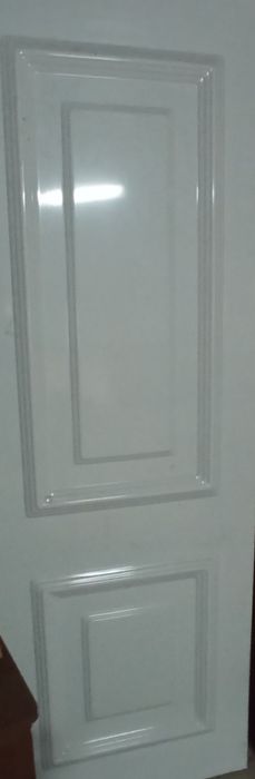 Folha de alumínio para porta, branca e castanha, reversível