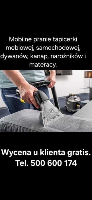 Mobilne pranie tapicerki, foteli, dywanów,kanap, narożników i materacy