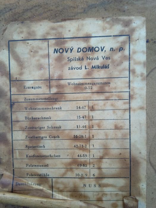 Stolik szkło czarne Interiet Praga J.Jiroutek Vintage lata 60