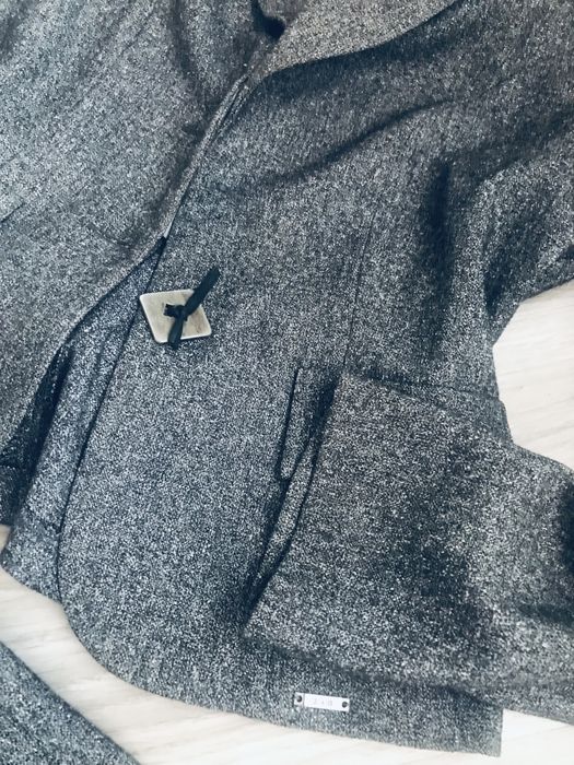 Zakiet komplet kostium szary kokardki S/M