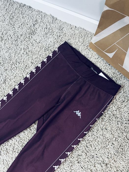 Fioletowe damskie legginsy rozm S kappa