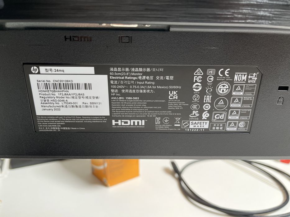 3 Monitores HP 24” como NOVOS