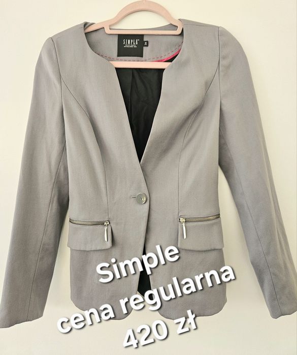 Szara marynarka Simple