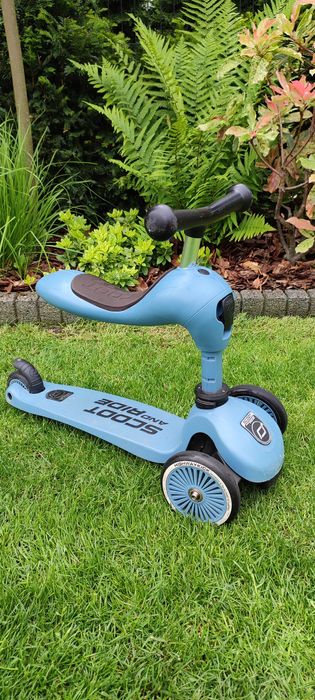 Scoot & Ride, Highwaykick 1, jeździk i hulajnoga dla dzieci  2w1, Stee