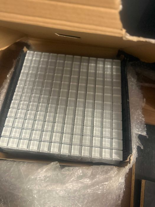 Płytki mozaika biała szklana -ARREDO