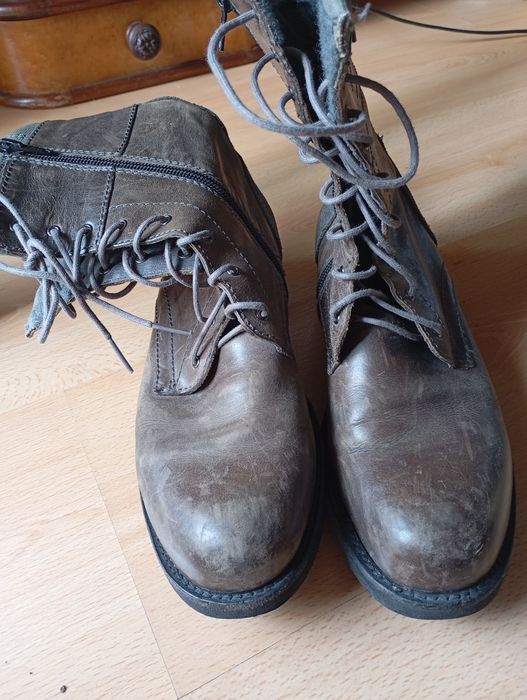 Botas pele castanhas G-star