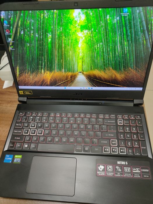 Acer nitro 15 rtx3060 i5 500gb nvme matryca 2k  super stan