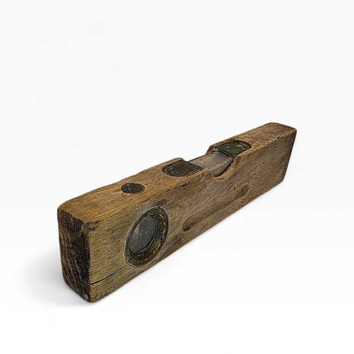 Nível Antigo Carpinteiro Madeira Maciça – Bolha Central e Lateral