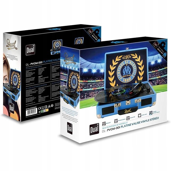Вініловий програвач пластинок Dual Stereo Bluetooth USB AUX 33/45/78