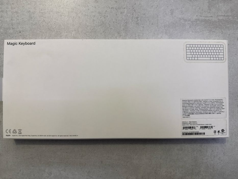 Клавіатура бездротова Apple Magic Keyboard UA Bluetooth/USB White