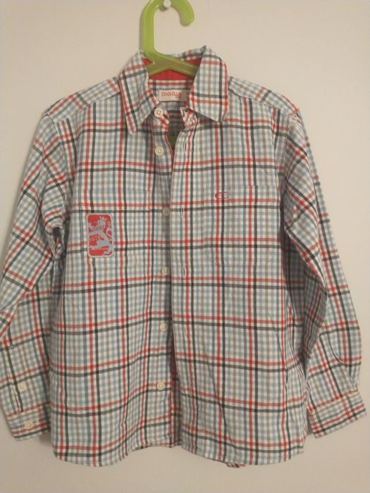Koszula chłopięca bawełniana 128 / 134 bdb